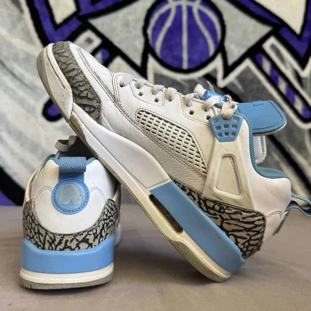 Size 8 - Air Jordan Spizike Low UNC Men's White Blue Shoes FQ1759-141